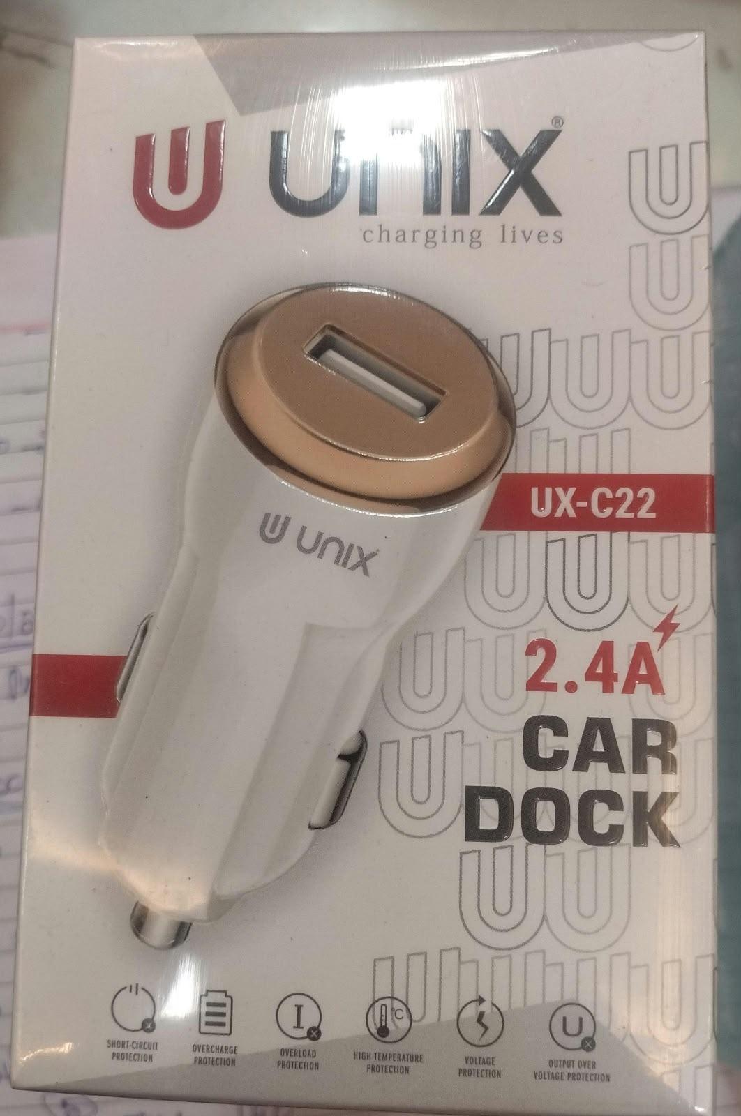 UNIX CAR CHARGER - product media